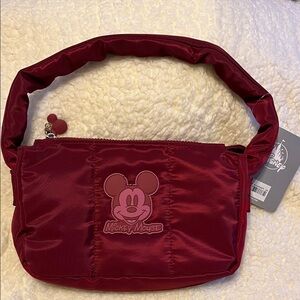 Disney Mickey Mouse Burgundy Shoulder Bag